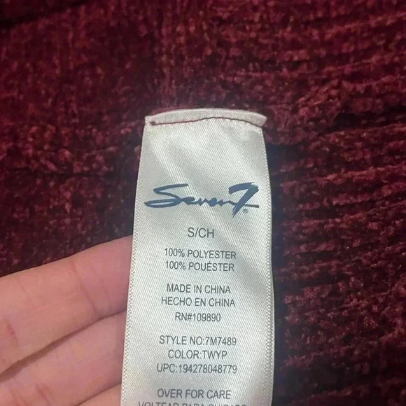 Women’s size small Seven7 chenille open front cardigan - Picture 5 of 6